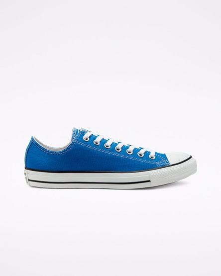 Tenis Converse Chuck Taylor All Star Seasonal Color Cano Baixo Feminino Azuis | PT I0T145P